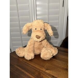 Jellycat London Fuddlewuddle Puppy Dog Plush Tan Brown Stuffed Animal